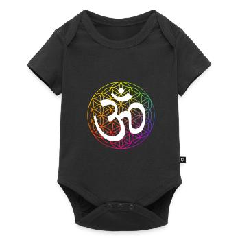 Mandala - Baby Premium Kurzarmbody - Schwarz - Vorne