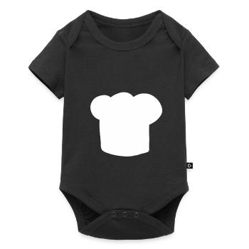 Chef hat cook baker hobby chef gift cooking - Baby Premium short-sleeve bodysuit - black - Front