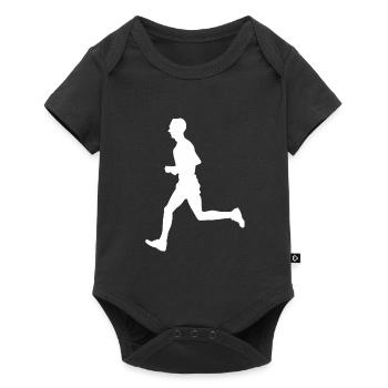 Jogger Run Cardio Training Run Fit Jog - Body à manches courtes Premium Bébé - noir - Devant