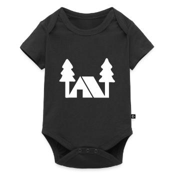 Camping Gift Camping Nature Camping Holiday Tent - Baby Premium short-sleeve bodysuit - black - Front