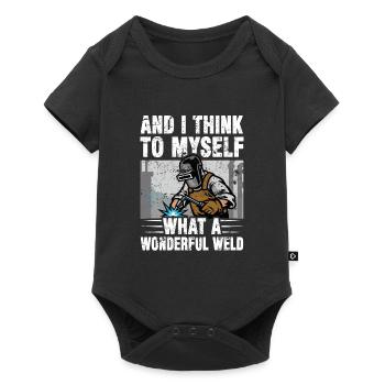 Welder welding father's day gift - Baby Premium short-sleeve bodysuit - black - Front