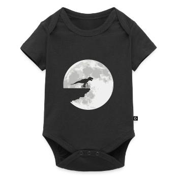 Dinosaure Tyrannosaurus Cyclistes - Body à manches courtes Premium Bébé - noir - Devant