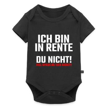Ich bin in Rente - Baby Premium Kurzarmbody - Schwarz - Vorne