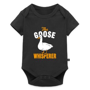 Goose Geese Whisperer - Baby Premium short-sleeve bodysuit - black - Front