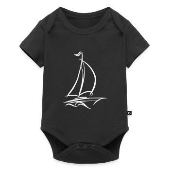 Voile bateau voile bateau voile voile - Body à manches courtes Premium Bébé - noir - Devant