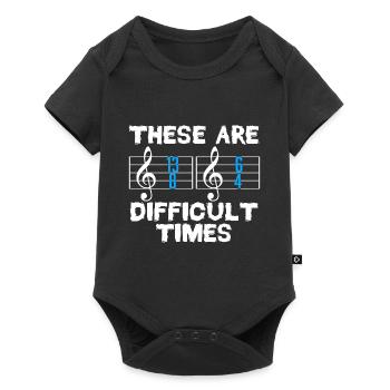 Simple Music Shirt For Musicians Musician "These - Baby Premium short-sleeve bodysuit - black - Front