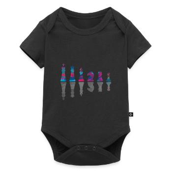 Les pièces d’échecs Jeu d’échecs - Body à manches courtes Premium Bébé - noir - Devant