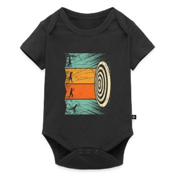 Darts Darts Dartboard Retro - Baby Premium short-sleeve bodysuit - black - Front