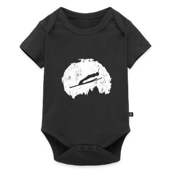 Ski jumping ski jumping ski jumping ski jump - Baby Premium short-sleeve bodysuit - black - Front