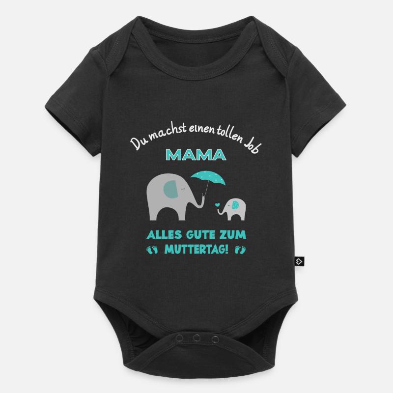 Muttertag - Baby Premium Kurzarmbody - Schwarz