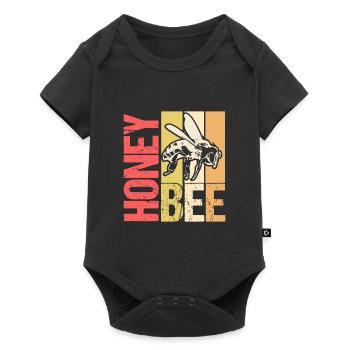 Bees Animal Welfare Gift - Baby Premium short-sleeve bodysuit - black - Front