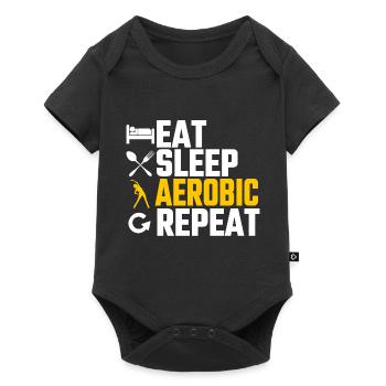 Aérobic - Body à manches courtes Premium Bébé - noir - Devant