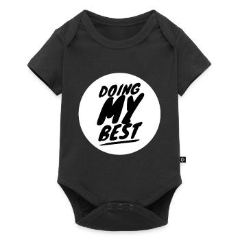Doing My Best Motivational Hard Work - Baby Premium short-sleeve bodysuit - black - Front