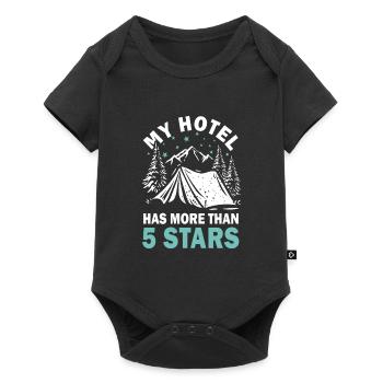 Camping Camping Nature Scouts - Baby Premium short-sleeve bodysuit - black - Front