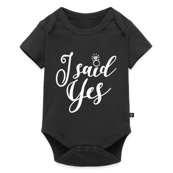 I Said Yes - Bachelorette Party Hen Night Gift - Baby Premium short-sleeve bodysuit - black - Front