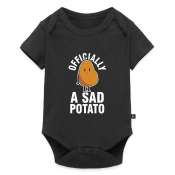 Sad Depressive Potato - Baby Premium short-sleeve bodysuit - black - Front