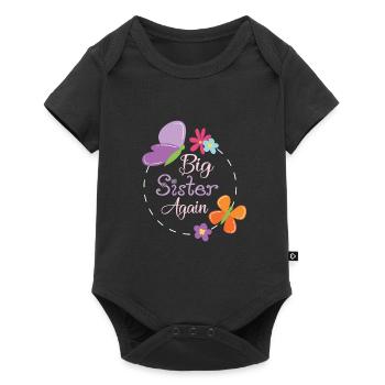 I will be big brother sister baby big again - Baby Premium short-sleeve bodysuit - black - Front