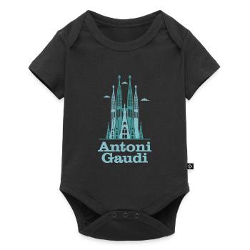 Sagrada Familia Gaudi art église Barca Antoni - Body à manches courtes Premium Bébé - noir - Devant