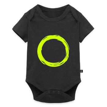 circle - Baby Premium short-sleeve bodysuit - black - Front