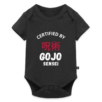 Certified by Gojo Sensei Otaku Manga Anime - Body à manches courtes Premium Bébé - noir - Devant