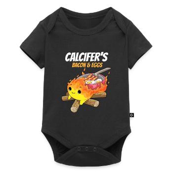 Calcifers Bacon and Egg Cook Food Lover - Body à manches courtes Premium Bébé - noir - Devant