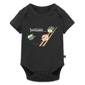 Sushi Anime Personnage Kawaii Japanese Food Gift - Body à manches courtes Premium Bébé - noir - Devant