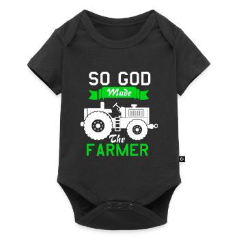 God Farmer - Baby Premium short-sleeve bodysuit - black - Front