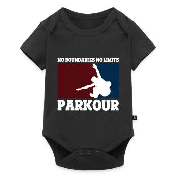 Parkour Running Gift - Baby Premium short-sleeve bodysuit - black - Front