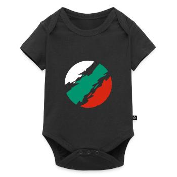 Drapeau de la Bulgarie - Body à manches courtes Premium Bébé - noir - Devant