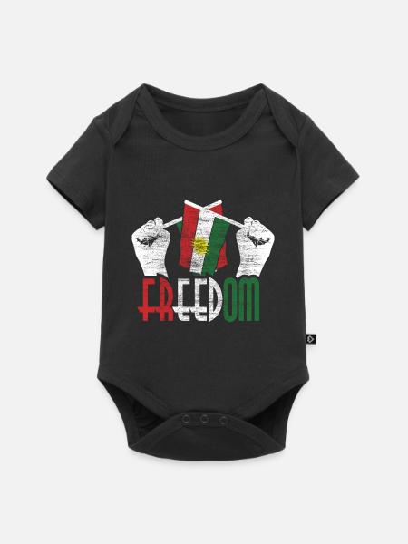 Kurdistan Land Geschenk - Baby Premium Kurzarmbody - Schwarz