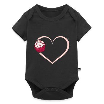 Gâteau de cuisson cadeau - Body à manches courtes Premium Bébé - noir - Devant