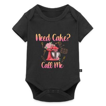 Gâteau de cuisson cadeau - Body à manches courtes Premium Bébé - noir - Devant
