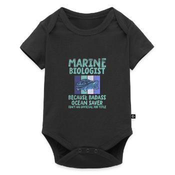 Marine Biologist Marine Biology - Baby Premium short-sleeve bodysuit - black - Front