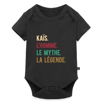 KAÏS L'HOMME LE MYTHE LA LÉGENDE - Body à manches courtes Premium Bébé - noir - Devant