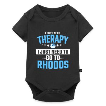 Rhodes Holiday Rhodes Holidays - Baby Premium short-sleeve bodysuit - black - Front
