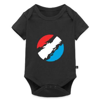 Luxembourg Couleurs drapeau drapeau - Body à manches courtes Premium Bébé - noir - Devant