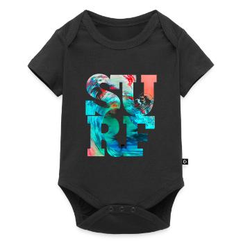 Surf Wellen Surfer Beach Surf - Body à manches courtes Premium Bébé - noir - Devant