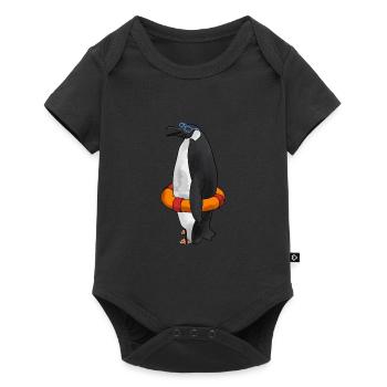 Penguin Lifebuoy Summer Slimming - Baby Premium short-sleeve bodysuit - black - Front
