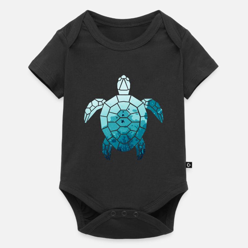 Tortue - Body à manches courtes Premium Bébé - noir