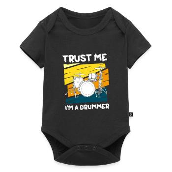 Music Instrument Drummer - Baby Premium short-sleeve bodysuit - black - Front