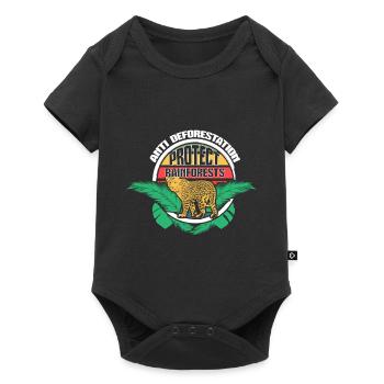 Rainforest Climate Change Travel Gift Idea - Baby Premium short-sleeve bodysuit - black - Front