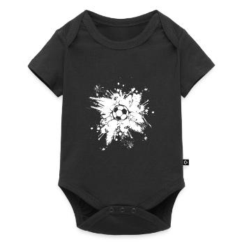 Footballeur footballeur footballeur football - Body à manches courtes Premium Bébé - noir - Devant