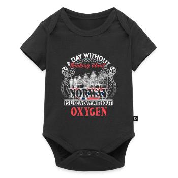 Norvège Viking Europe Cadeau - Body à manches courtes Premium Bébé - noir - Devant