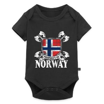 Norway State - Baby Premium short-sleeve bodysuit - black - Front