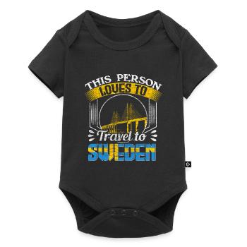 Sweden Origin - Baby Premium short-sleeve bodysuit - black - Front