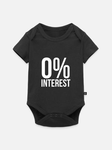 0% interest - Baby Premium Kurzarmbody - Schwarz