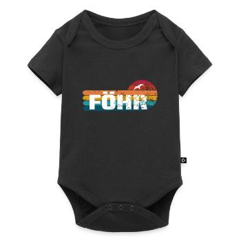 föhr - Baby Premium Kurzarmbody - Schwarz - Vorne