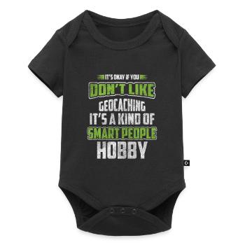 Geocacher Treasure Outdoor Nature - Baby Premium short-sleeve bodysuit - black - Front
