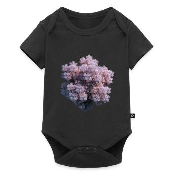 White Fractals - Baby Premium short-sleeve bodysuit - black - Front