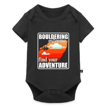 Escalade de bloc Boulderer Sport - Body à manches courtes Premium Bébé - noir - Devant